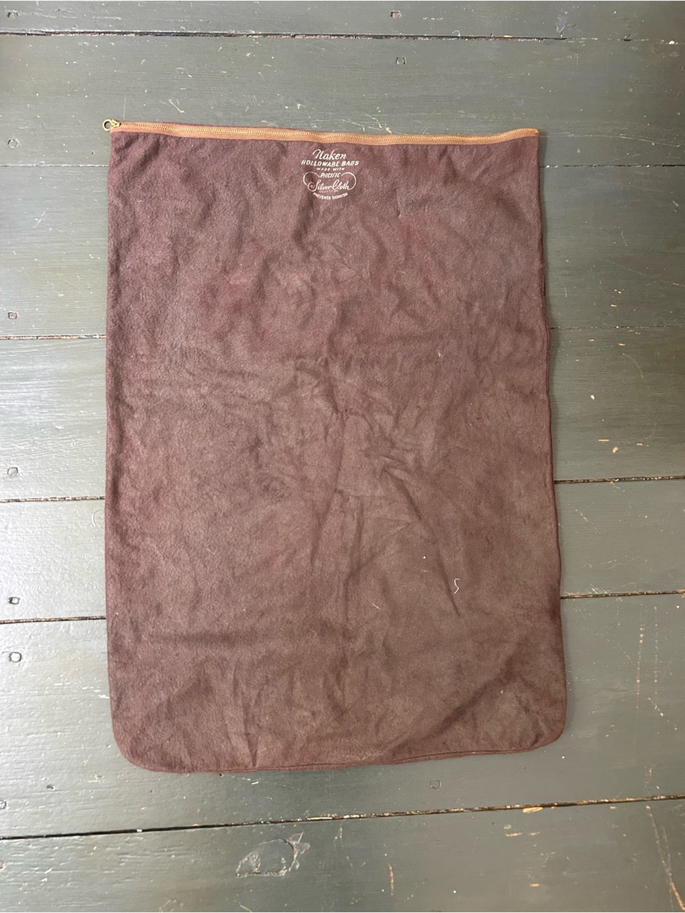 Naken Pacific Silvercloth Anti Tarnish Zippered Holloware Pouch Bag 17” X 25”
